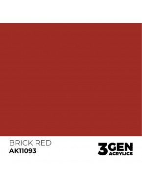 Peinture acrylique Rouge Brique AK-Interactive 17ml