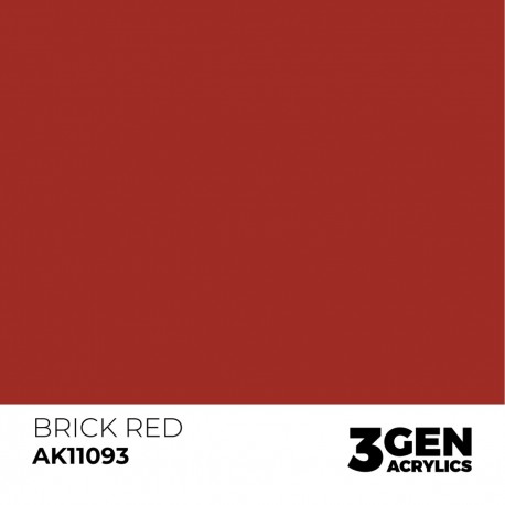 Peinture acrylique Rouge Brique AK-Interactive 17ml