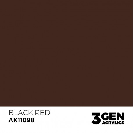 Flacon d'acrylique Black Red AK-Interactive 17ml