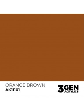 Flacon de peinture acrylique Orange Brown AK-Interactive
