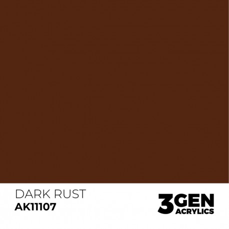 Flacon de peinture acrylique Dark Rust 17ml AK-Interactive