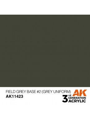 Peinture Field Grey Base 2 AK-Interactive en 17ml