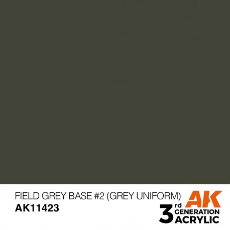 Peinture Field Grey Base 2 AK-Interactive en 17ml