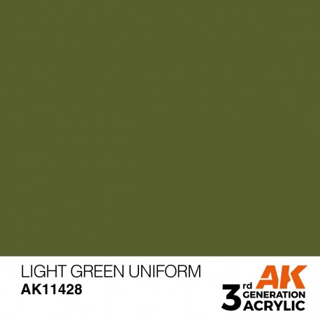 Peinture acrylique Light Green Uniform AK-Interactive 17ml