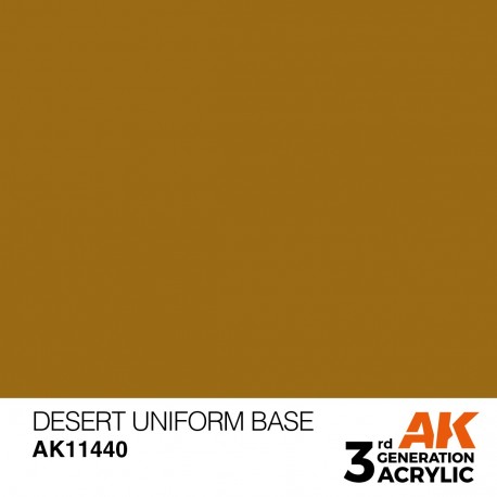 Tinta acrílica Desert Uniform Base da AK-Interactive
