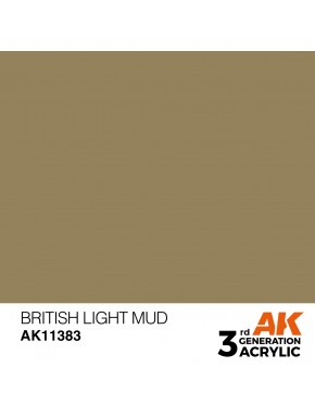 Acrylique British Light Mud AK-Interactive 17ml