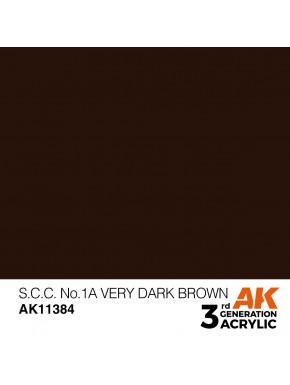 Peinture acrylique AFV Very Dark Brown AK-Interactive