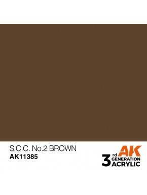 Peinture acrylique marron S.C.C. No.2 AFV AK-Interactive