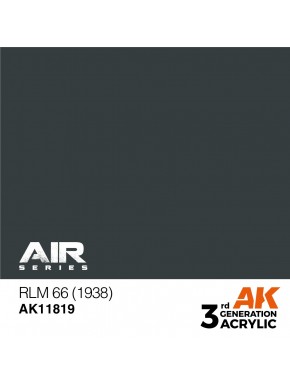 Bouteille de peinture acrylique RLM 66 d'AK-Interactive