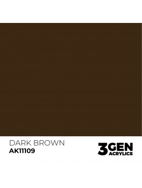 Peinture Acrylique Dark Brown AK-Interactive 17ml