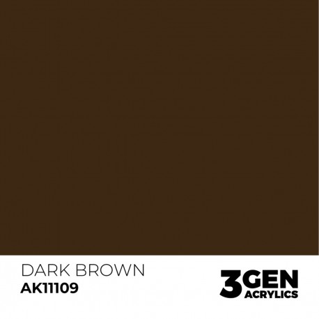 Peinture Acrylique Dark Brown AK-Interactive 17ml