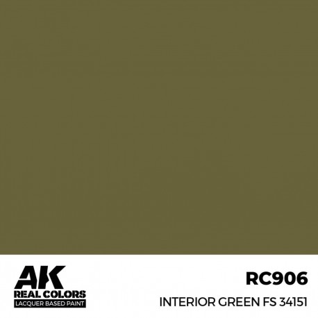 Pintura laca verde oliva FS 34151 AK-Interactive