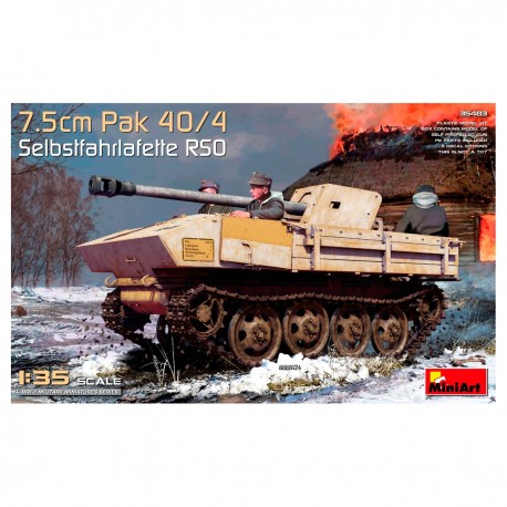 Kit de modélisme échelle 1:35 Pak 40/4 RSO MiniArt