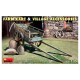 Modèle à l'échelle MiniArt de chariot de ferme avec accessoires