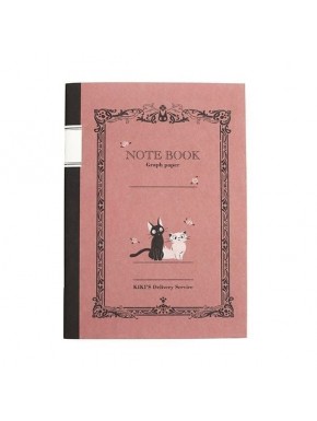 Carnet rétro à lignes Jiji Rouge par Studio Ghibli