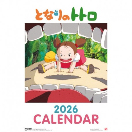 Calendrier 2026 Mon Voisin Totoro avec illustrations de Studio Ghibli