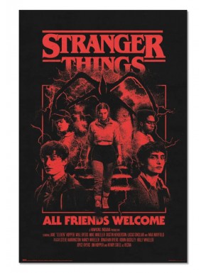 Poster Stranger Things S5 avec personnages principaux