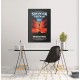 Affiche Stranger Things S5 The Rise of Vecna sur mur blanc