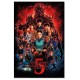 Poster Saison 5 Stranger Things avec personnages emblématiques
