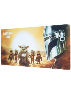 Tapis de souris XL avec design Mandalorian et Grogu