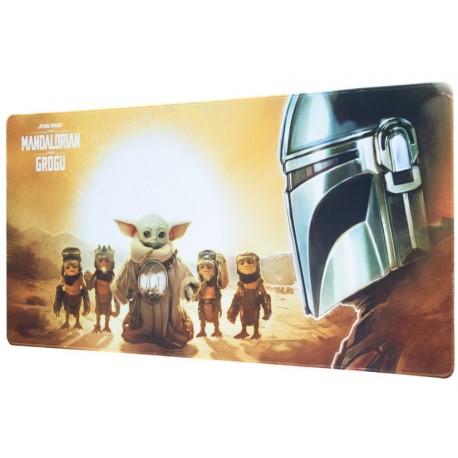 Tapis de souris XL avec design Mandalorian et Grogu