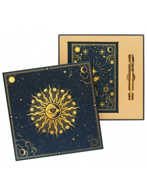 Ensemble Carnet A5 avec stylo astral dans boîte cadeau