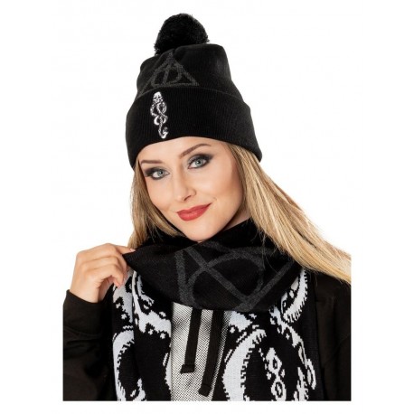 Bonnet noir Harry Potter avec Dark Mark