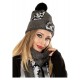 Beanie gris foncé Harry Potter avec motifs des Arts Sombres