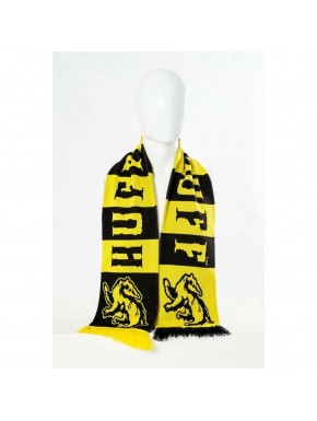 Écharpe jaune et noire Hufflepuff avec logo