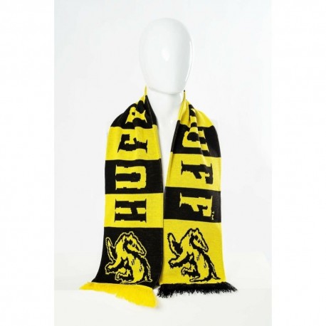 Écharpe jaune et noire Hufflepuff avec logo