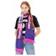 Écharpe violette Luna Lovegood de Harry Potter
