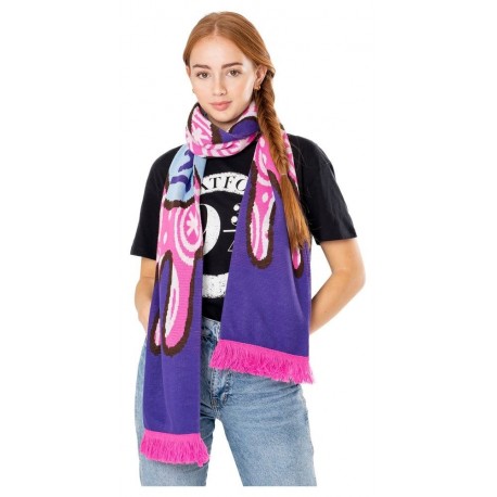 Écharpe violette Luna Lovegood de Harry Potter