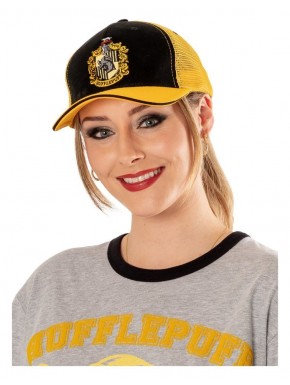 Casquette trucker noire et jaune Hufflepuff Harry Potter