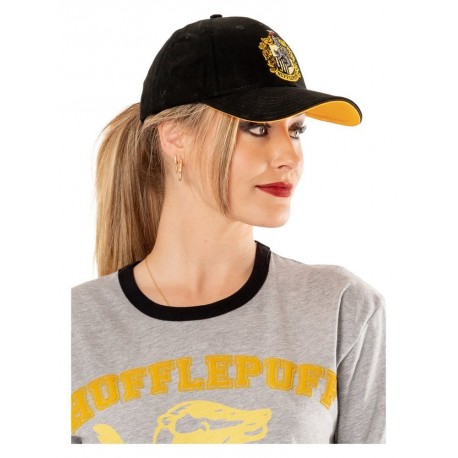 Casquette noire de baseball Harry Potter Hufflepuff