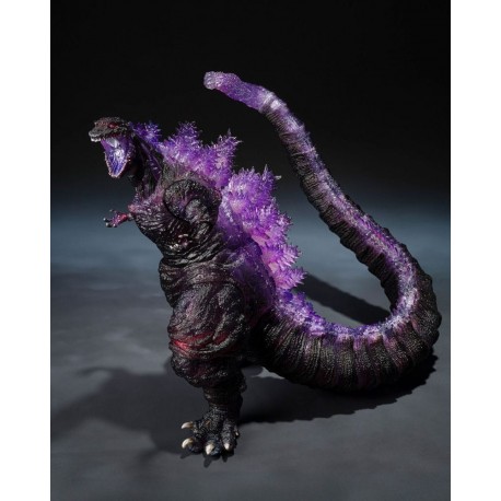 Figurine articulée de Godzilla avec détails violets