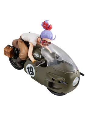 Diorama Bulma Dragonball Z sur moto