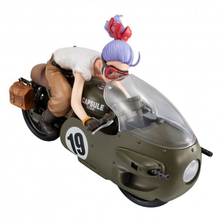Diorama Bulma Dragonball Z sur moto