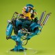 Diorama Dragonball Z avec Goku et Gohan sur robot bleu