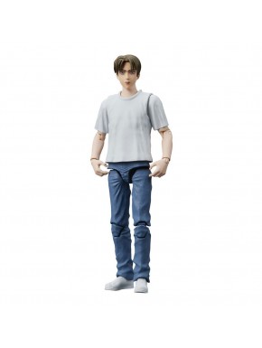 Figurine articulée de Takumi Fujiwara avec voiture d'Initial D