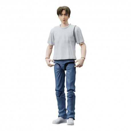 Figurine articulée de Takumi Fujiwara avec voiture d'Initial D