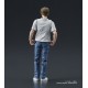 Figurine articulée de Takumi Fujiwara avec voiture d'Initial D
