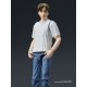 Figurine articulée de Takumi Fujiwara avec voiture d'Initial D