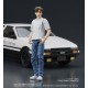 Figurine articulée de Takumi Fujiwara avec voiture d'Initial D