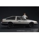 Figurine articulée de Takumi Fujiwara avec voiture d'Initial D
