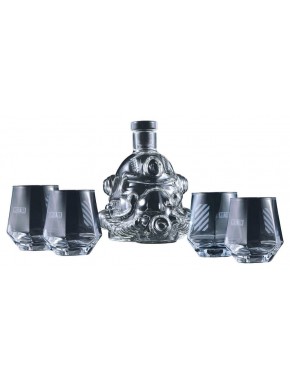 Coffret carafe Fallout T-51 avec quatre verres