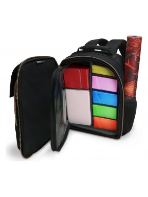 Sac à dos noir Édition Collector avec compartiments pour TCG