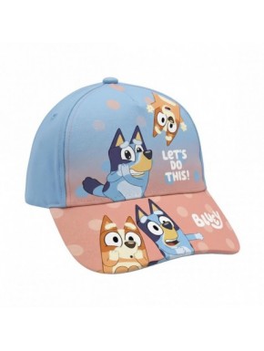 Casquette enfant Bluey bleue et rose