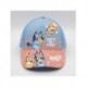 Boné infantil Bluey azul e rosa