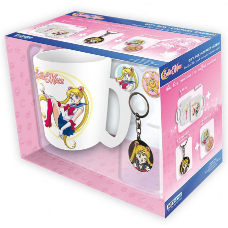 Pack Cadeau De Sailor Moon Mug + Trousseau + Badges