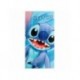 Serviette en microfibre bleue avec design de Stitch